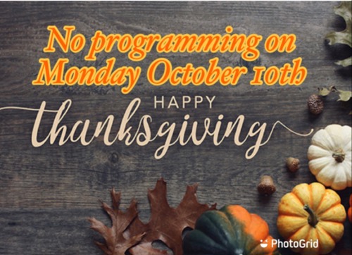 No Programming on Thanksgiving